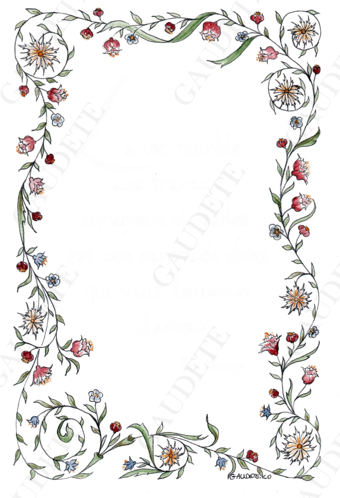 Cadre rose pastel  A6