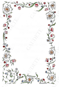 Cadre rose pastel  A6