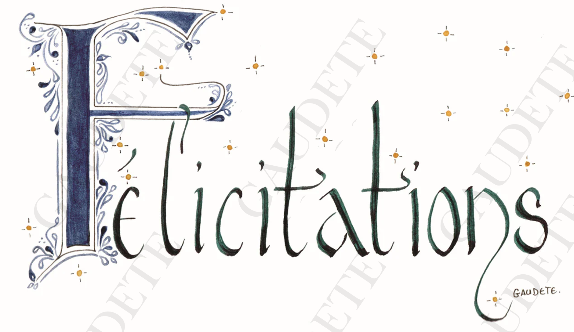 Félicitations étoilées