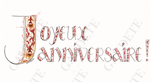 Joyeux anniversaire rouge