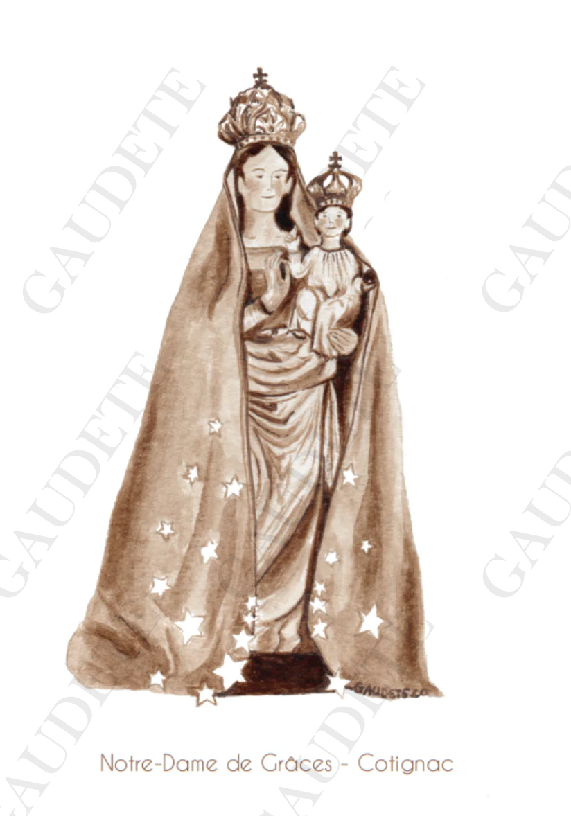 Statue Notre-Dame de Grâces- Cotignac