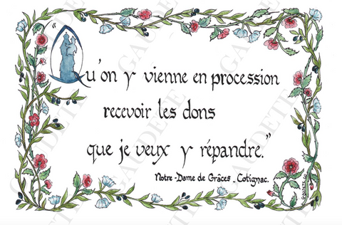 "Qu'on y vienne en procession..." (Citation Notre-Dame de Grâces à Cotignac)