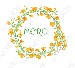 Merci - Couronne de genêts