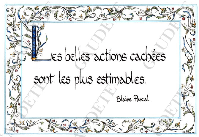 Gratitude Blaise Pascal - Les belles actions cachées