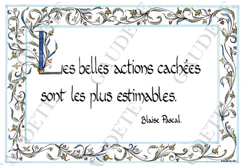 Gratitude Blaise Pascal - Les belles actions cachées