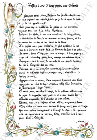 Prière à sainte Anne (Prière d'une mère pour ses enfants)